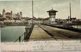 Alte AK von Rapperswil am Zürichsee. ZH von 1905