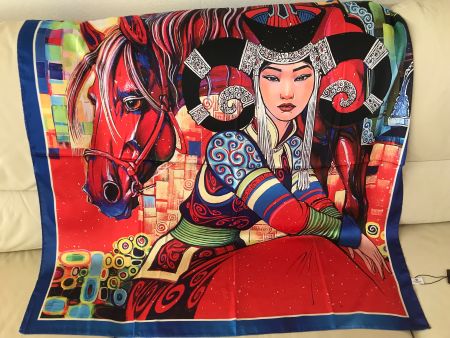 Tuch, elegant 100%Silk , Gr: 88cm x 88cm, Neu