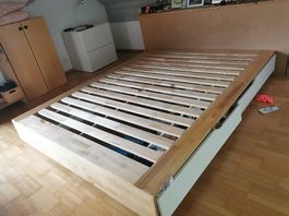 160cm Bett mit Schubladen zum Abholen