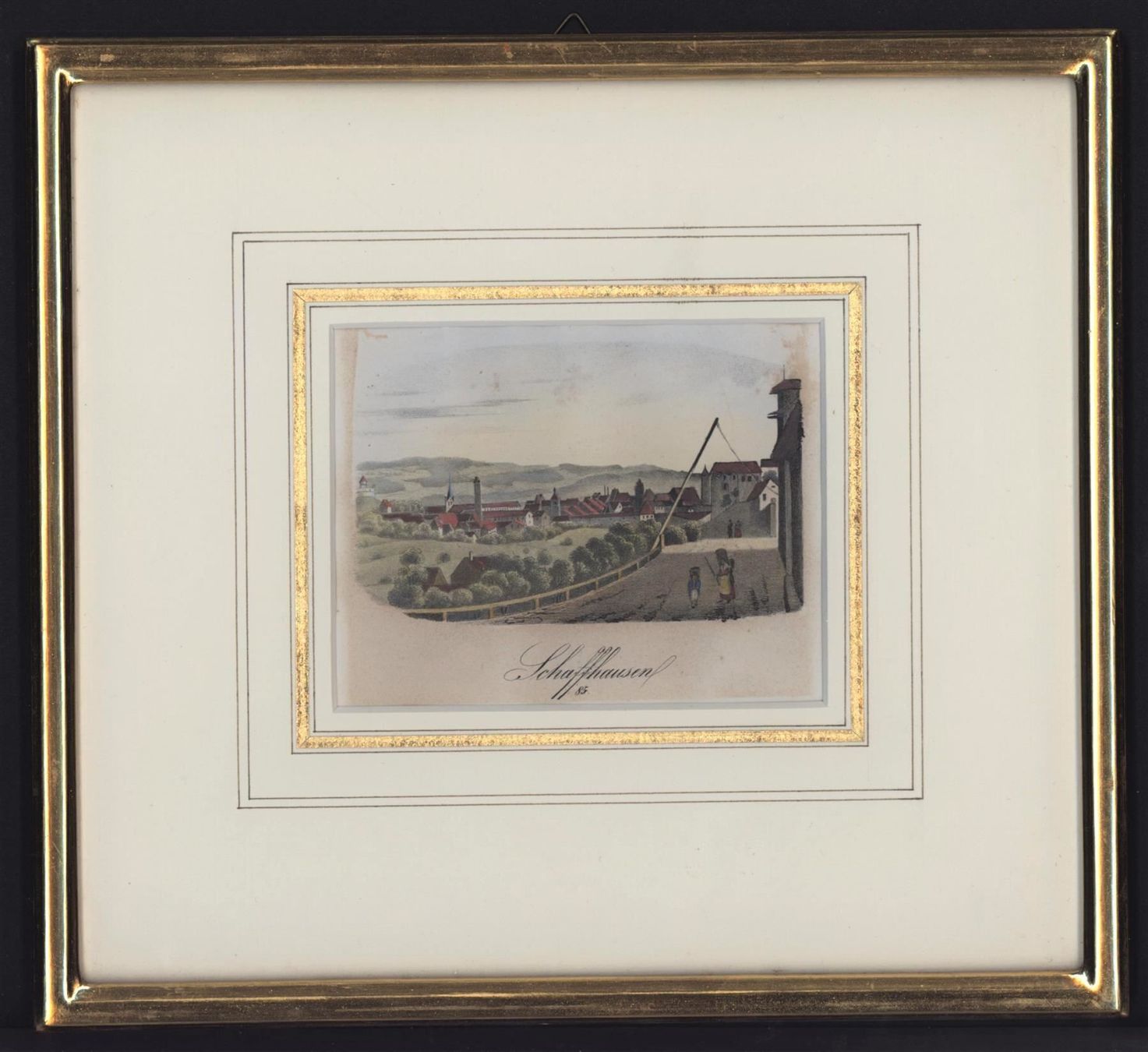 Incisioni: Schaffhausen  Lithographie von Pecht – Usato da Rafz venduto da Helvet32