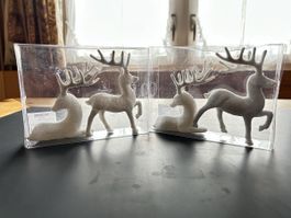 Weihnachtsdeko: 2er Set Migros Rehe, neuwertig!