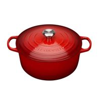 Le Creuset Bräter Signature rund 26 cm kirschrot - neu