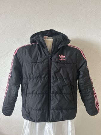 Adidas Jacke, Schwarz/Pink, Gr. 9-10 Jahre, Top Zustand!