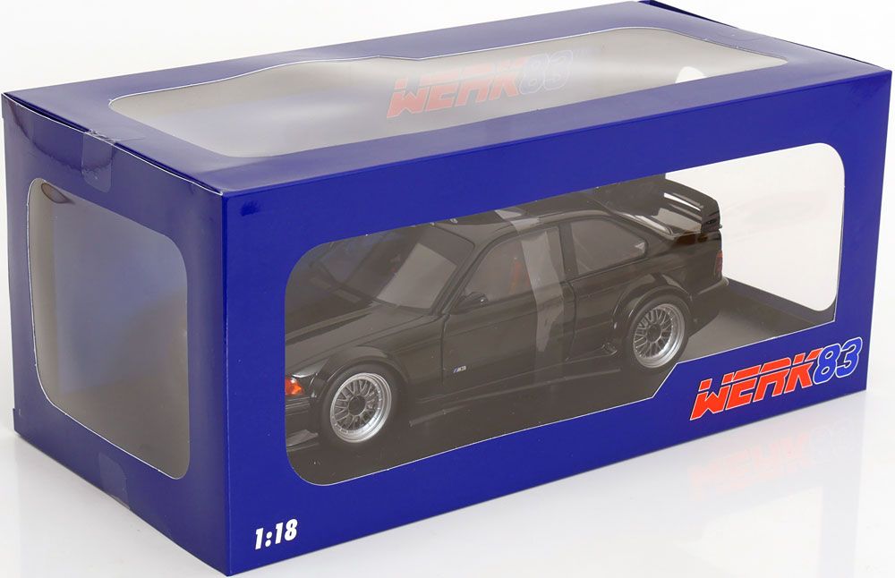 BMW Modellini d'auto: BMW M3 E36 GTR PLAIN BODY BLACK 1:18 WERK83 – Nuovo e nell'imballaggio originale da Suhr venduto da Moebelsiralfred 4