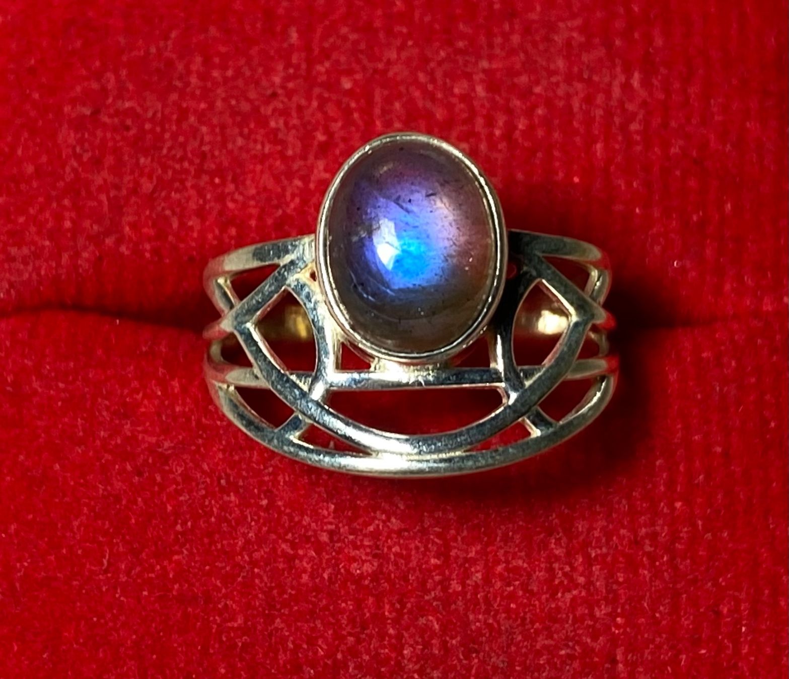 Ringe: boho style 925 Silber Ring mit natürlichem Labradorit – Neu und originalverpackt aus Laax von Kiki_Kingdom3 1