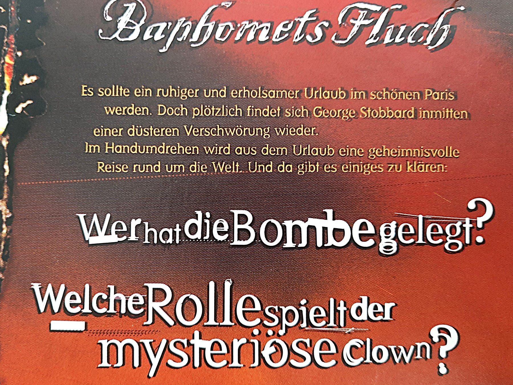 Giochi: REVOLUTION SOFTWARE: "Baphomets Fluch" – Usato da Beinwil am See venduto da Restwert_Beinwil 3