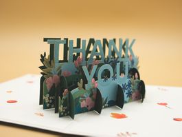 Carte 3D pop-up. Thank You.