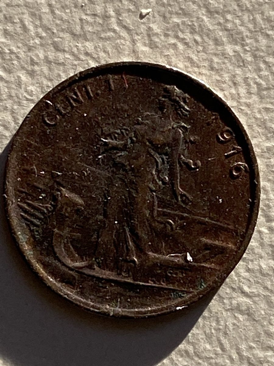 Tutti le monete: Italie - 1 centime - 1916 – Usato da Payerne venduto da Mike1682