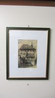 Alt-Basel, Kellergässlein, Orig. Farbstiftzeichnung