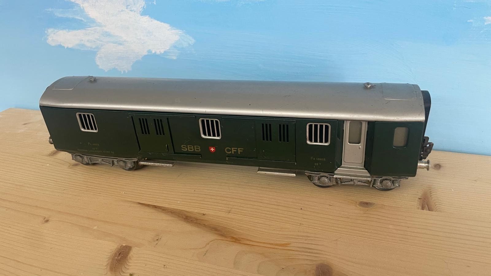 Hag Modellini di ferrovie: HAG Gepäckwagen Spur 0 – Usato da Birmensdorf ZH venduto da 6109 1