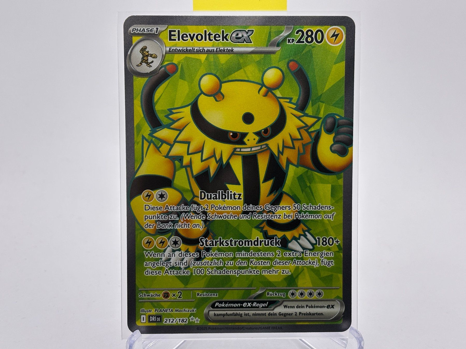 Pokémon Carte collezionabili: Ewige Rivalen - Elevoltek ex  (DRI 212) - DE – Nuovo (secondo la descrizione) da Allschwil venduto da Bullach