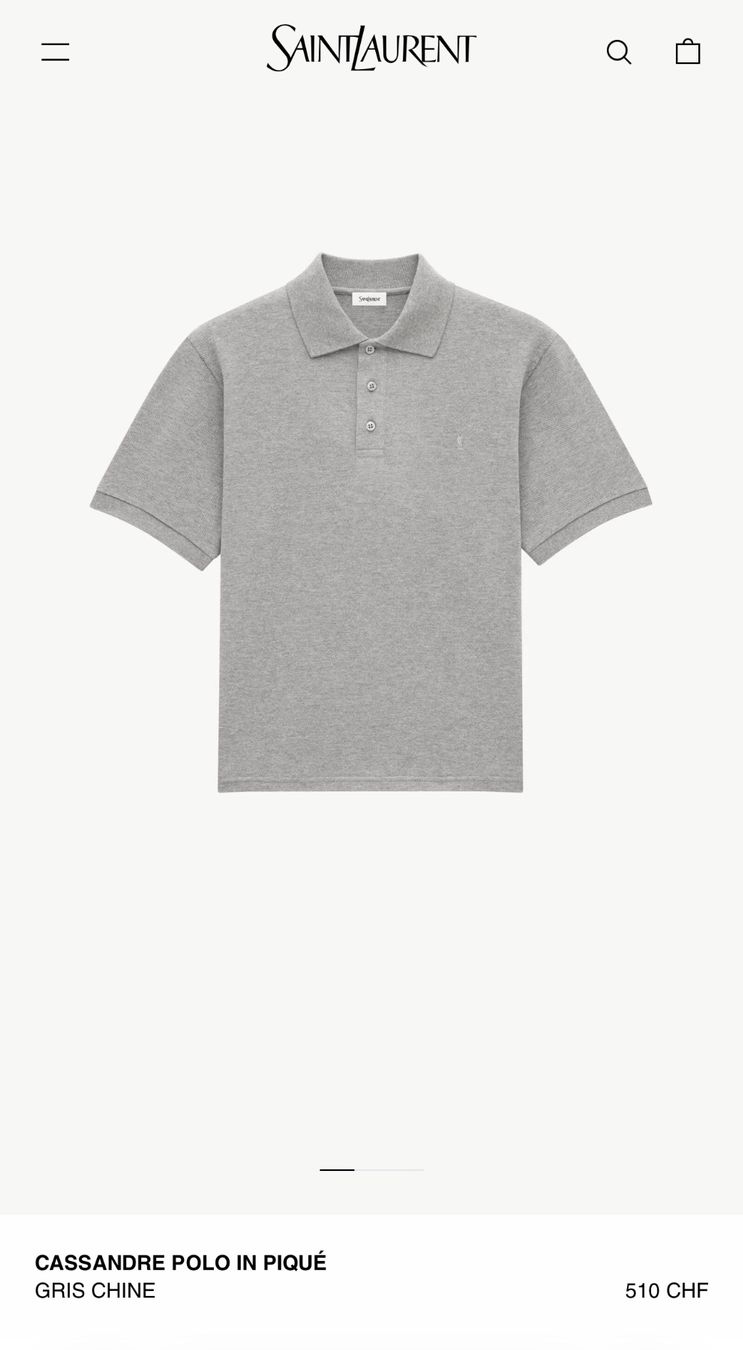 Polos: Yves Saint Laurent Poloshirt hellblau – D'occasion à Vaduz par mmo.02 5