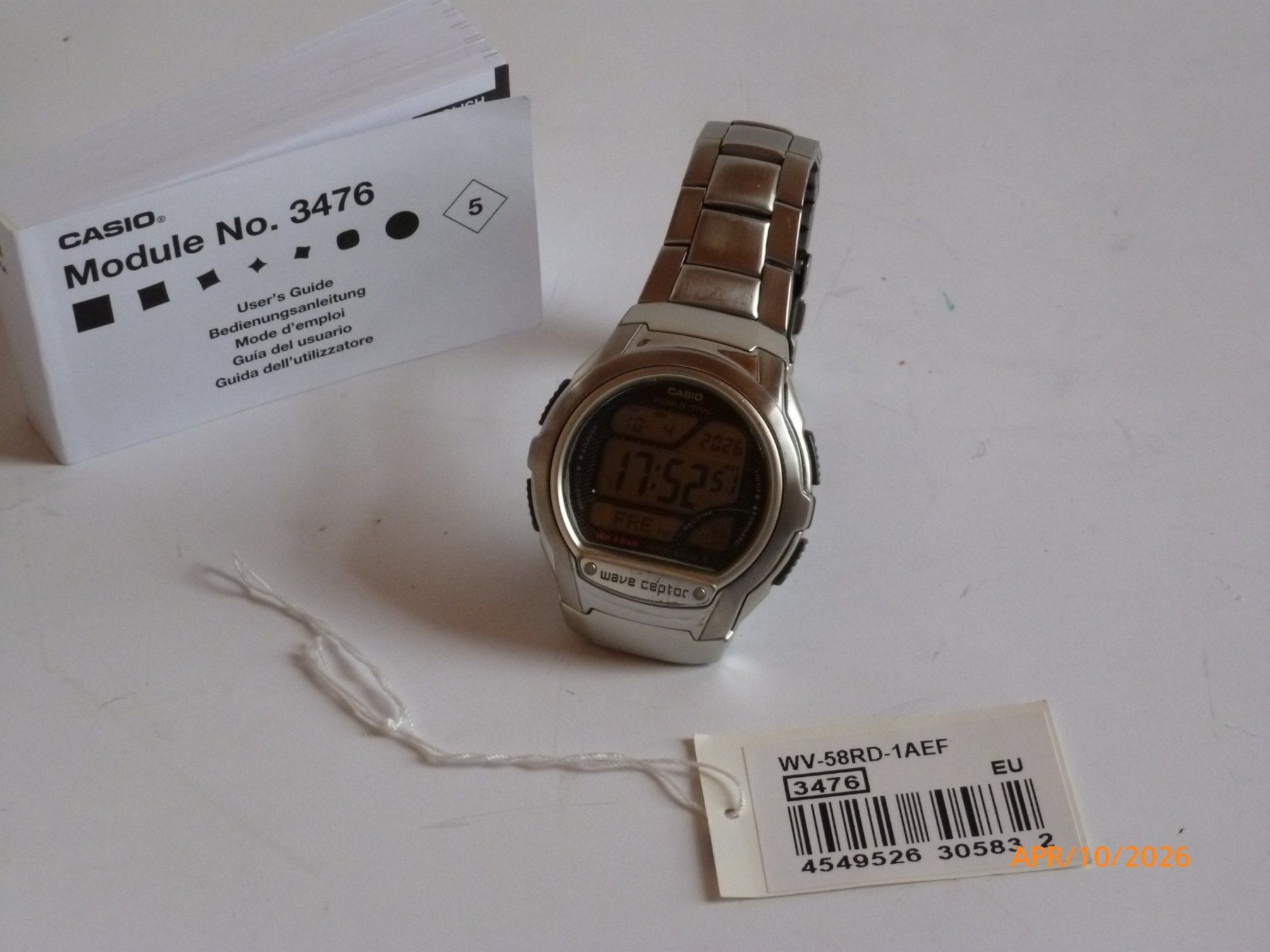 Casio Uhren: Casio Wave Ceptor WV-58RD-1AEF Funk Herrenuhr mit Box – Gebraucht aus Lupfig von Casch13 1