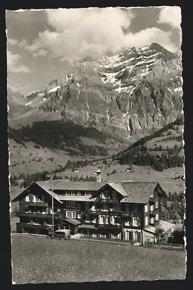 Cartoline postali: AK Adelboden, Hotel Alpenruhe – Usato da Berlin venduto da bartko-reher