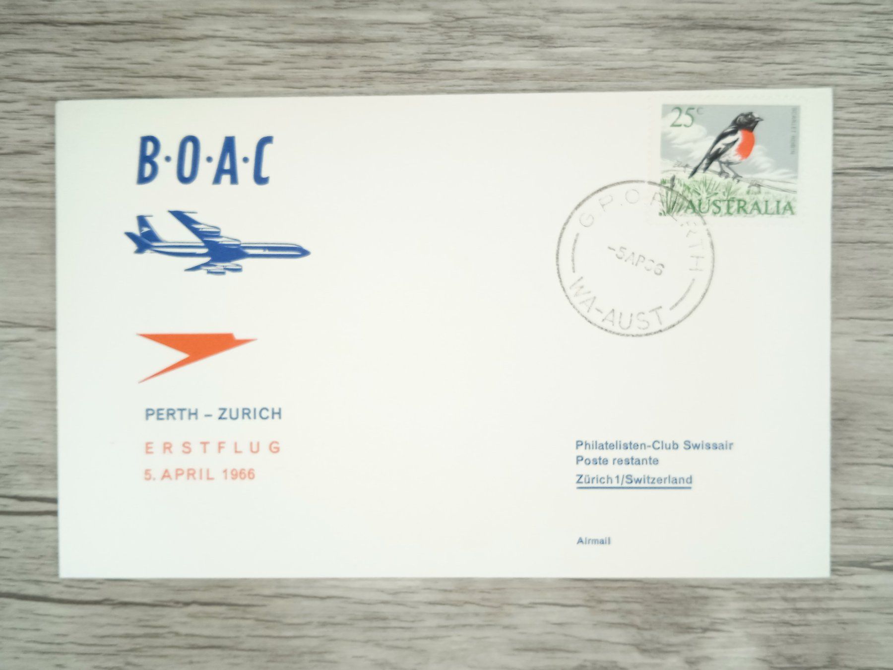 Tutti i francobolli: TR100 Enveloppe + Timbre Australie 1966 – Usato da Cousset venduto da Patrick_Collections