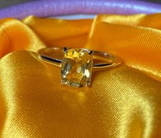 Citrin Ring Silber 925 vergoldet 💎✨