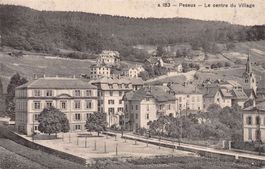 Peseux, centre du village, circulée 1915