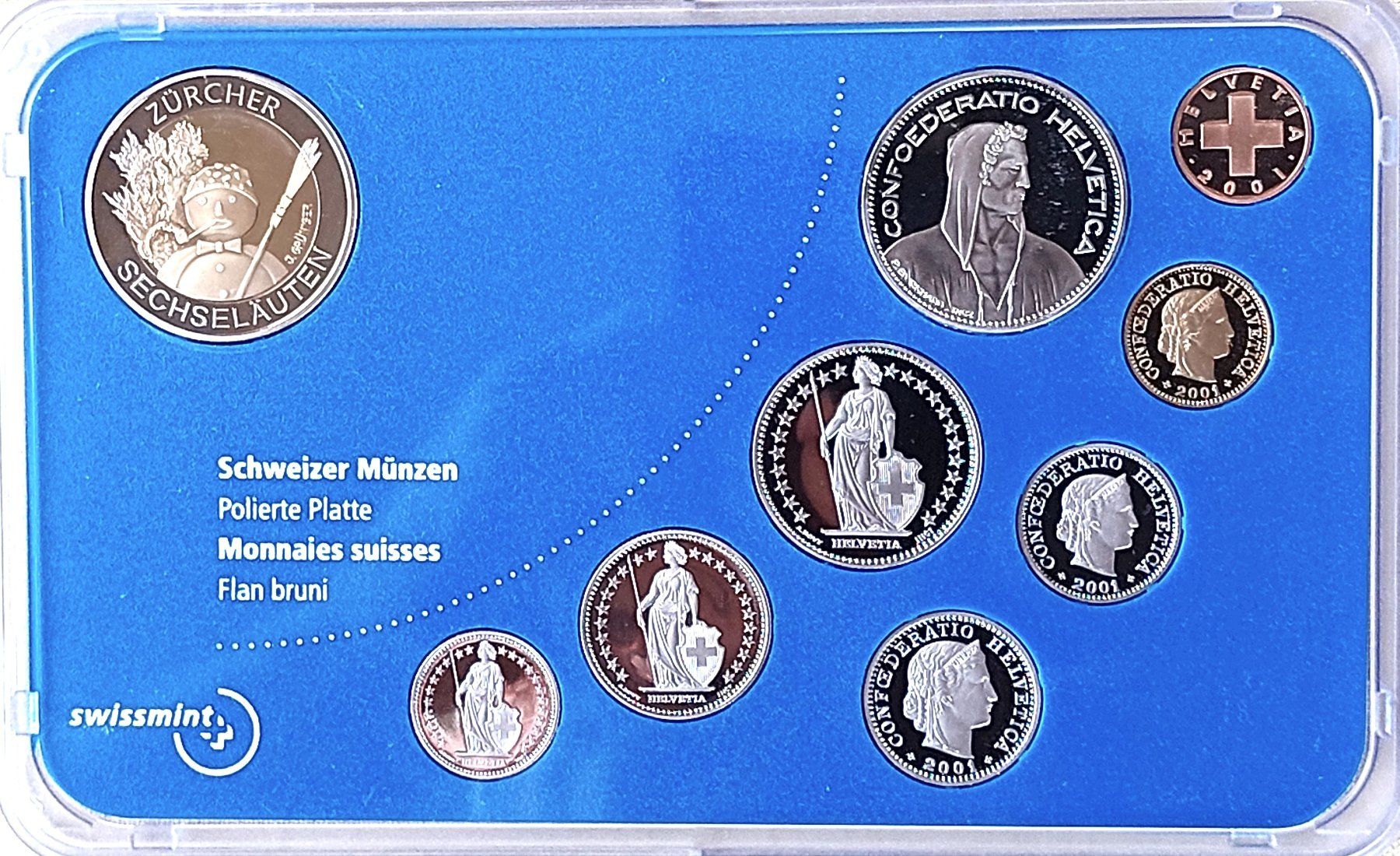 Tutti le monete: CH - Münzsatz 2001 pp – Nuovo (secondo la descrizione) da Arch venduto da repros 2