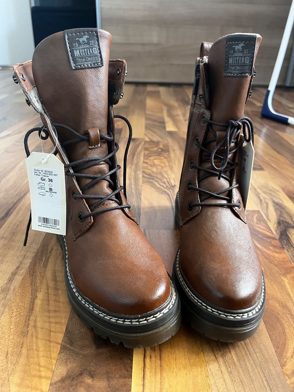 Mustang Scarpe da donna: Mustang Stiefel True Denim – Nuovo e nell'imballaggio originale da Heitenried venduto da Brutus2003