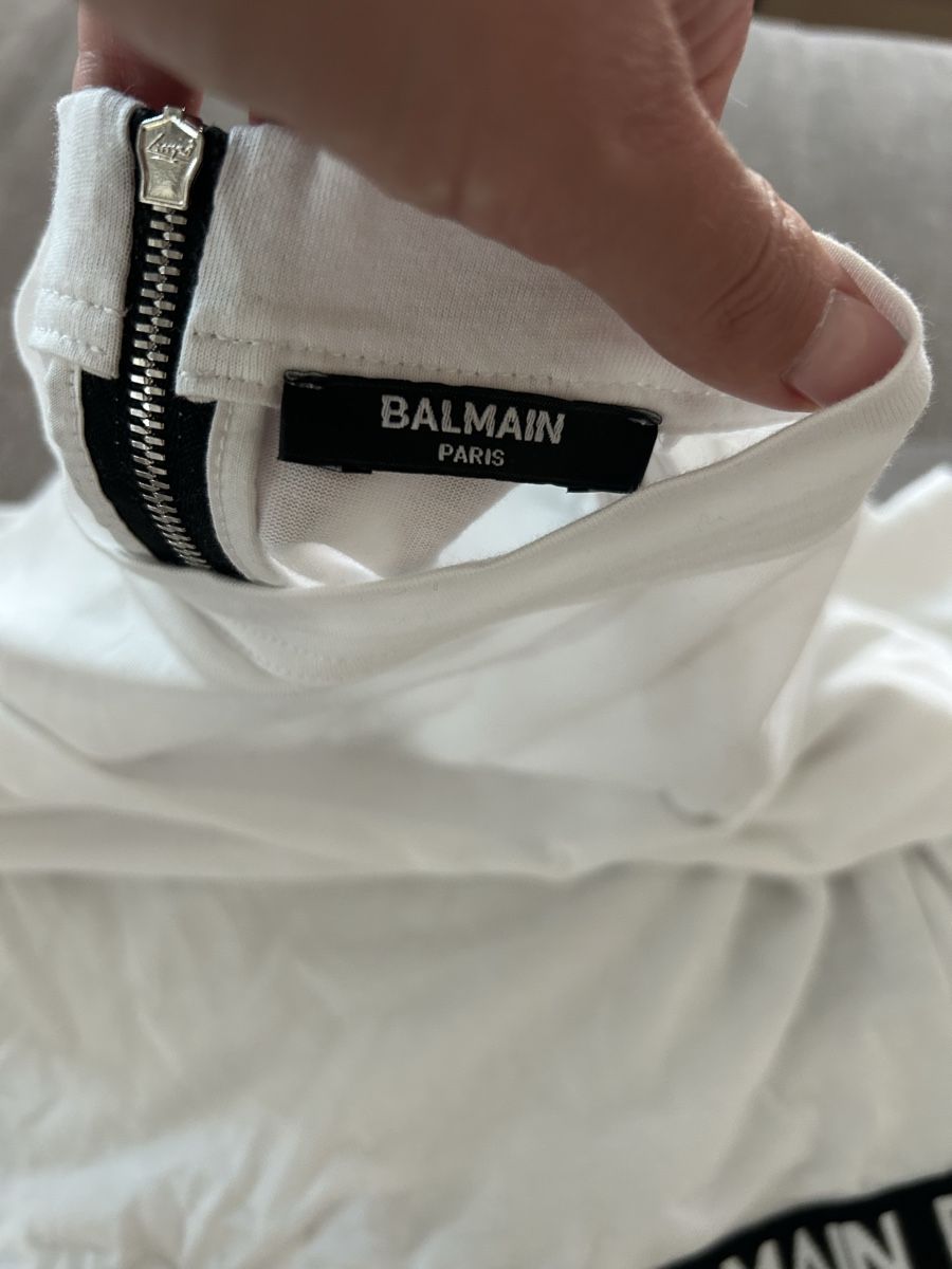 Balmain Pullover & Sweatshirts: Balmain Oberteil Weiss Gr. 10a Crop Logo & Reissverschluss – Neu (gemäss Beschreibung) aus Sursee von ramona0406 5