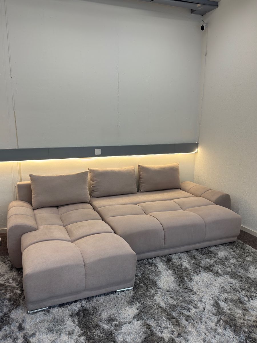 Divani: Ecksofa Sandbeige mit Schlaffunktion – Usato da Fehraltorf venduto da Sofalab.swiss 8