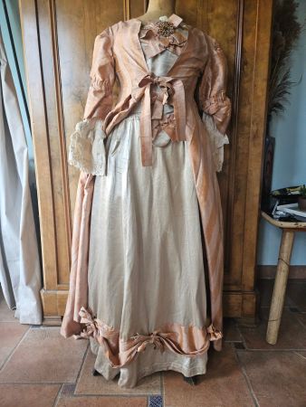 Costume baroque théâtre Taille ajustable  en soie