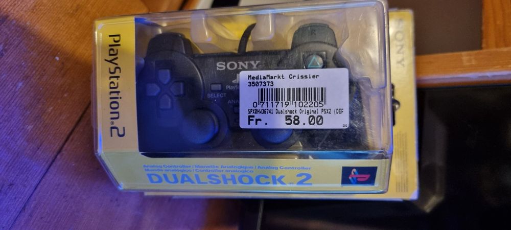Manette PlayStation 2 Bleu translucide - Consoles