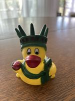 Badeente Freiheitsstatue gelb 9 cm guter Zustand