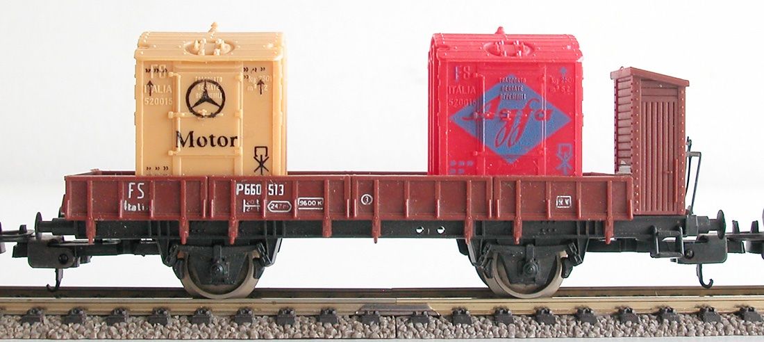 Lima Modellini di ferrovie: Lima 3 Behälterwagen der FS Spur H0 – Usato da Oberwil BL venduto da Klang 2