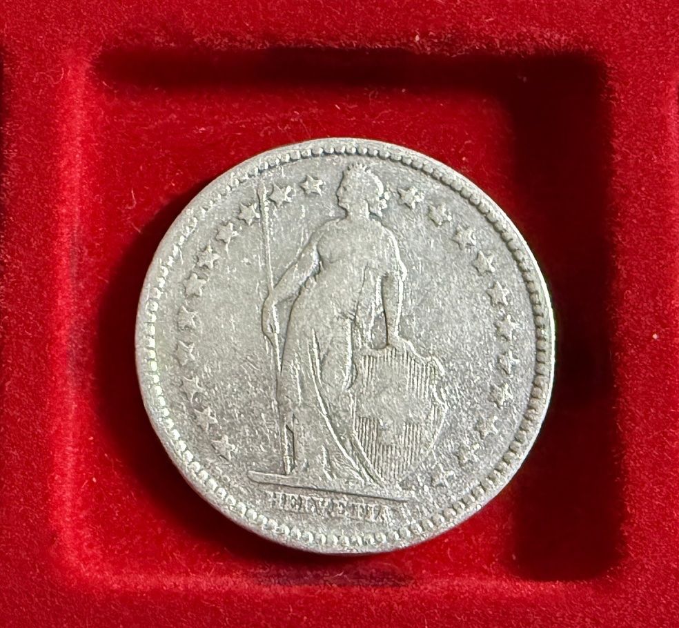 Alle Münzen: 2.00  Franken Stück 1886 - silber – Gebraucht aus Samedan von Gischpel25 1