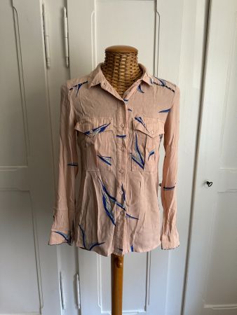 BA&SH - Bluse altrosa gemustert XS
