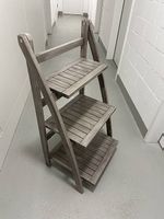 Regal Holz grau 3 Etagen klappbar gut erhalten