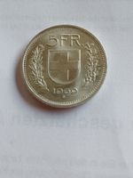 Fünf Franken, Schweiz, 1969 in Silber