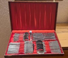 Besteck Set Edelstahl aus Solingen mit Holzkassette Neu