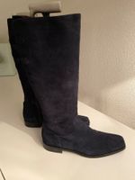 Wildlederstiefel „Leder Asper“,  dunkelblau Gr. 40,5