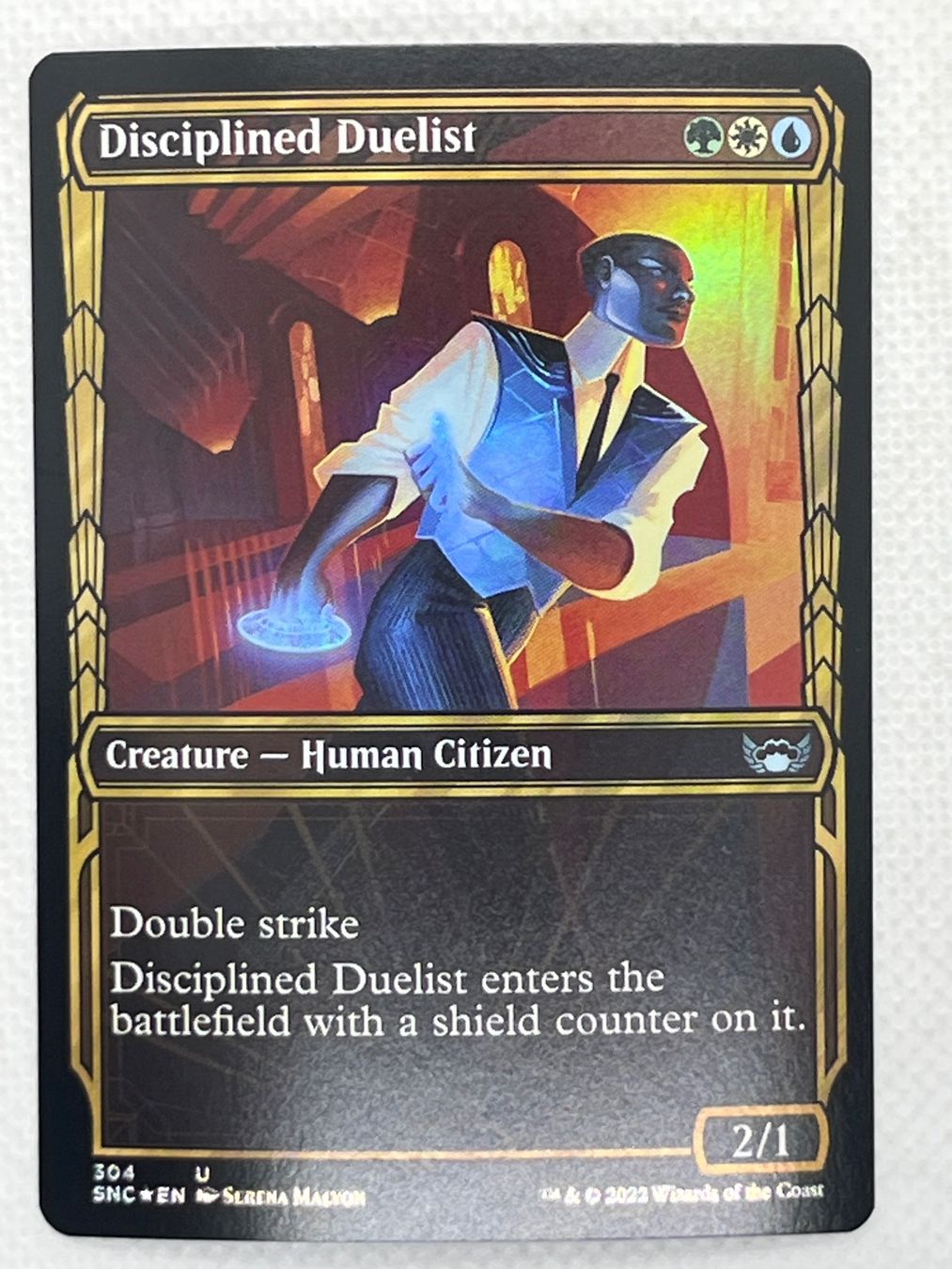 Magic The Gathering Carte collezionabili: Magic: The Gathering - Disciplined Duelist - Foil! – Usato da Hinterkappelen venduto da Kim1992