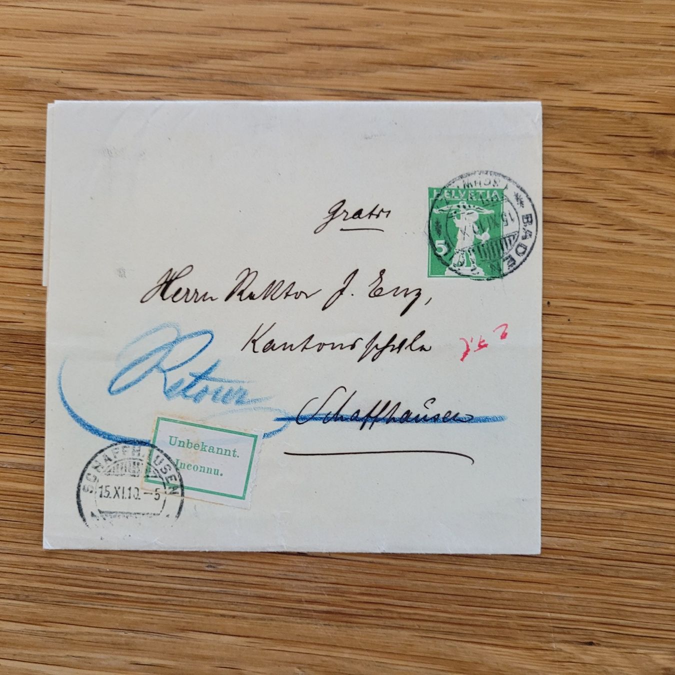 Tous les timbres: GS Schaffhausen 1910 – D'occasion à Biel/Bienne par Destockweb
