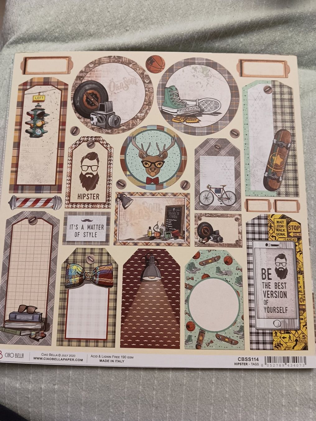 Carta: Design Papier Bögen 30x30cm – Nuovo (secondo la descrizione) da Würenlingen venduto da Striga 5