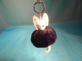 Schlüsselanhänger Katze, Kunstfell
