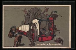 Continental-Vollgummiraifen, Reklame, La