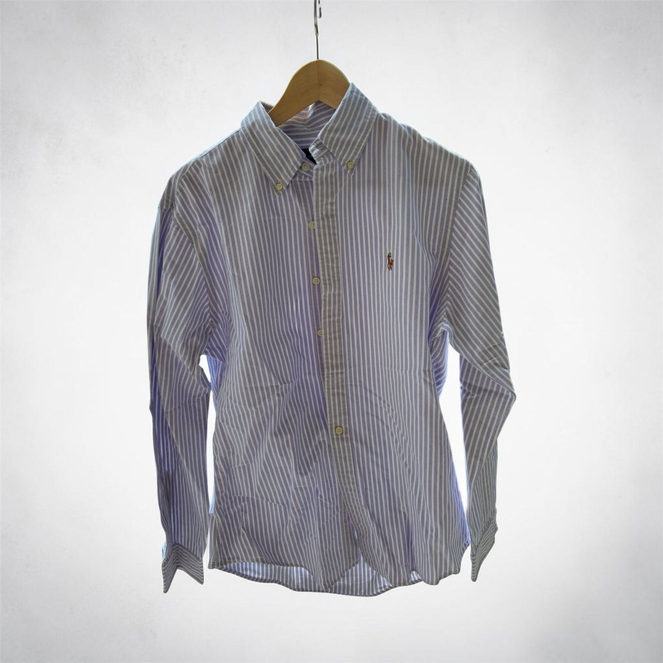 Ralph Lauren Hemden: Chemise RALPH LAUREN rayée blanc/violet – Gebraucht aus Genève von kevinjaquemet