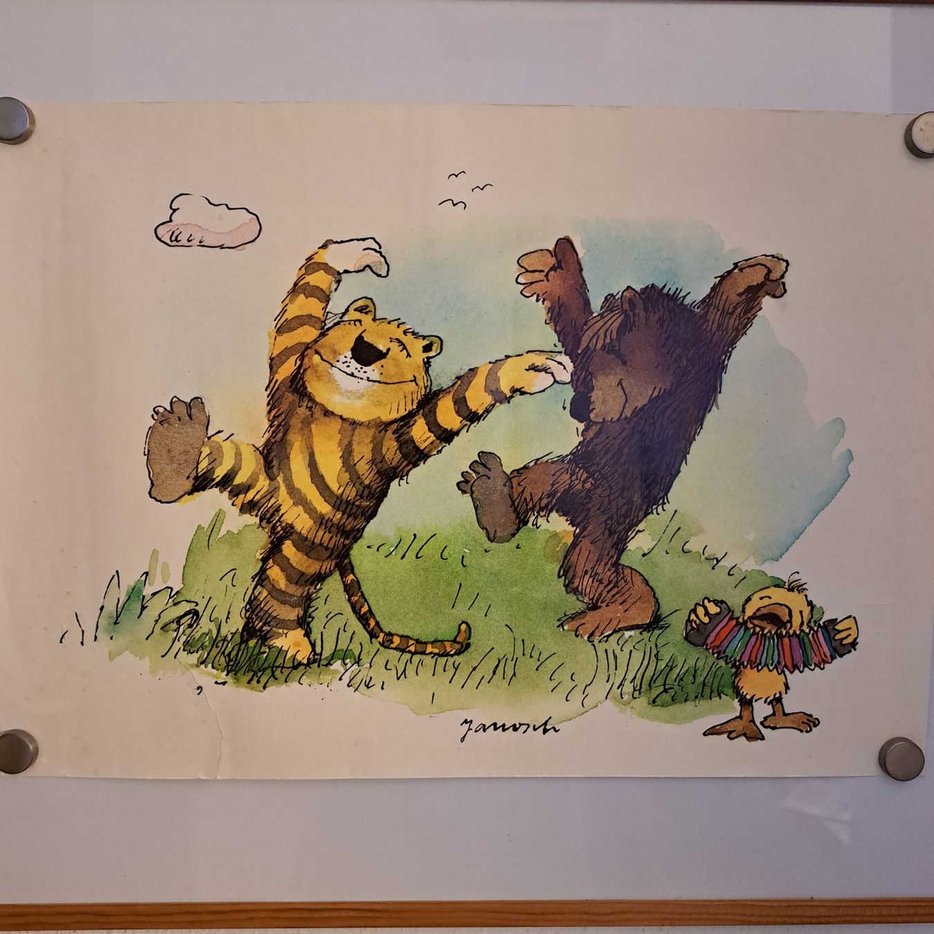 Foto & Immagini: Altes Kinderposter von Janosch – Usato da Grüningen venduto da Tappio