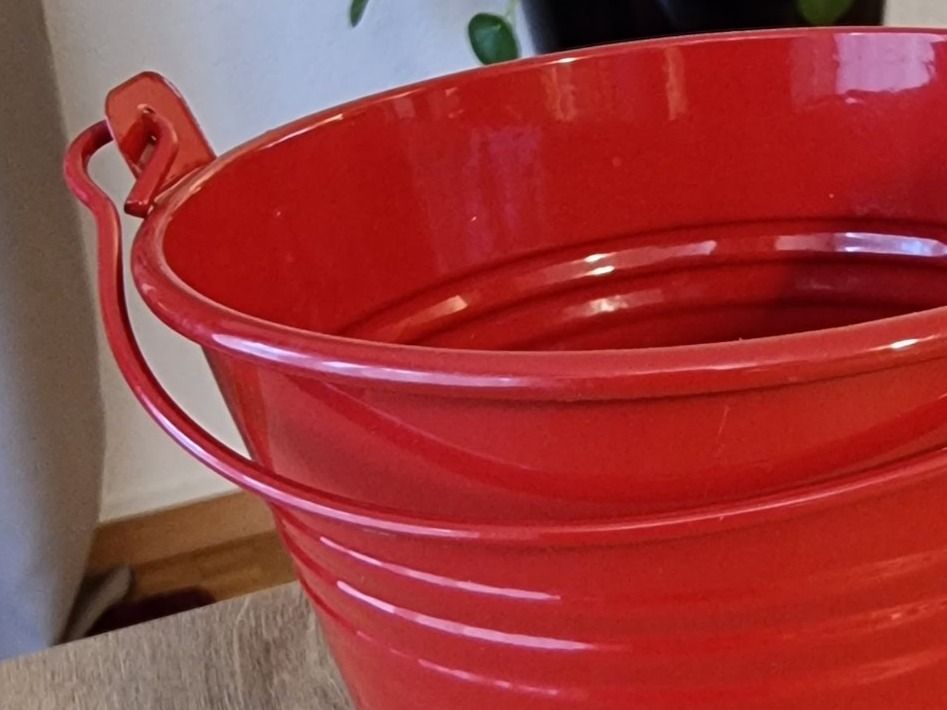 Vasi per fiori: Cache pot métal rouge – Nuovo (secondo la descrizione) da Veyrier venduto da Leilazizou 4