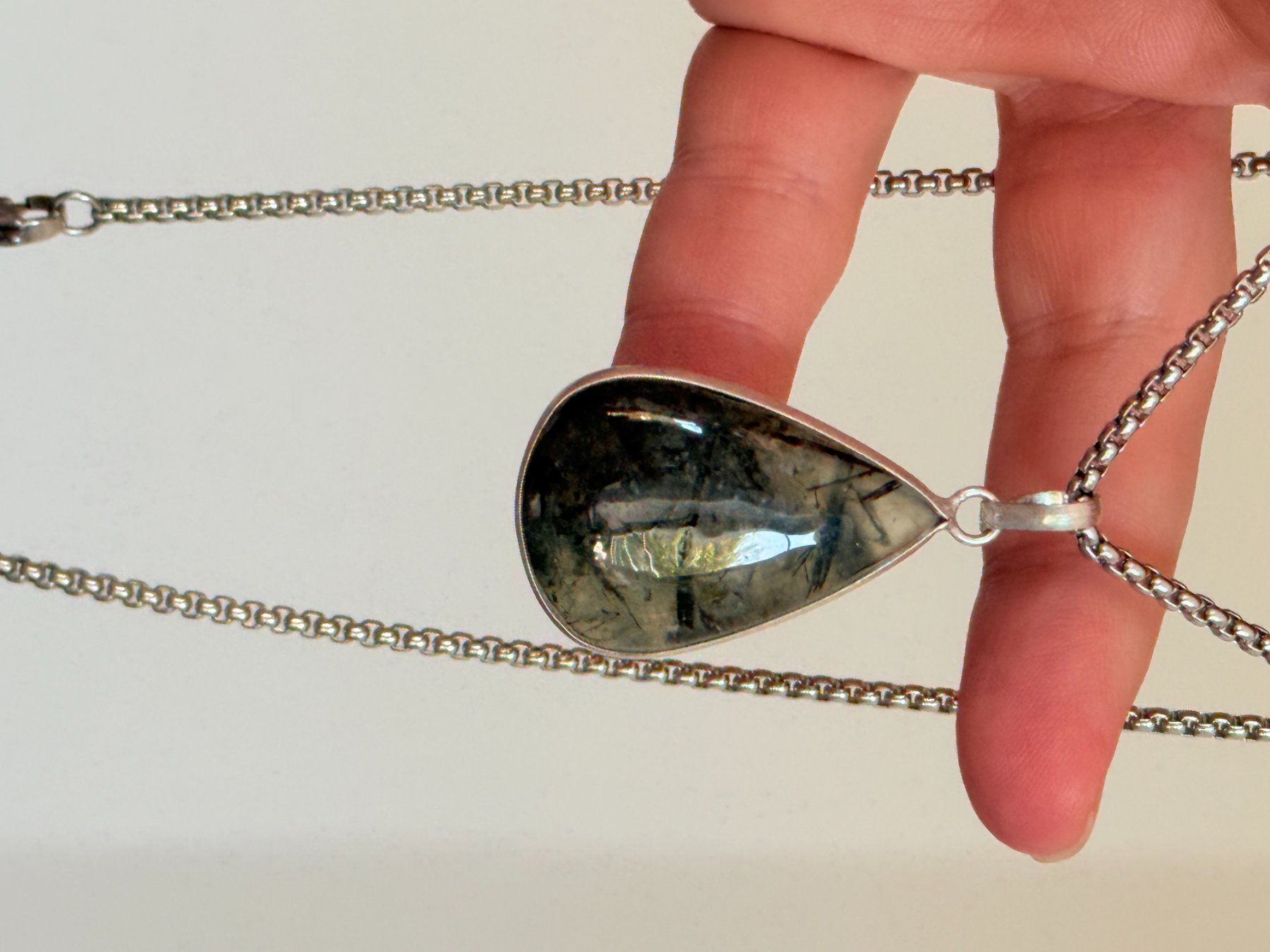 Colliers: Collier avec Labradorite – Neuf avec emballage d'origine à Genève par AWWA 4
