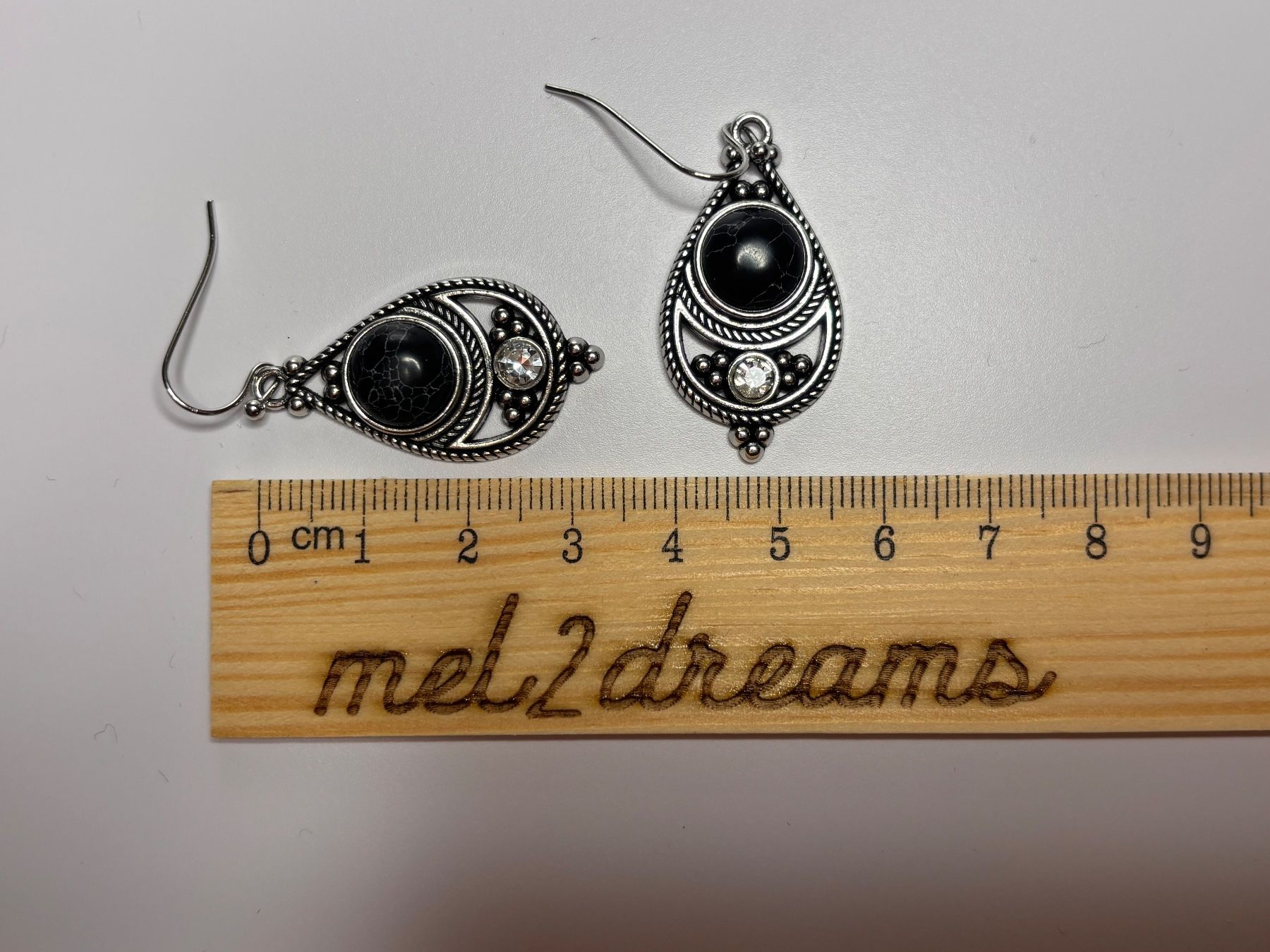 Boucles d'oreille: Boucles d'oreilles turquoise noir ✨ – Neuf (Voir description) à Lausanne par mel2dreams 3