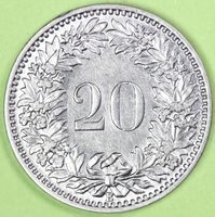 1926  /  FR. 0.20 - MÜNZE  /  SEHR GUT ERHALTEN !