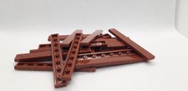 Lego 20 Stk. Flat Tile 1x8 reddish brown (new)