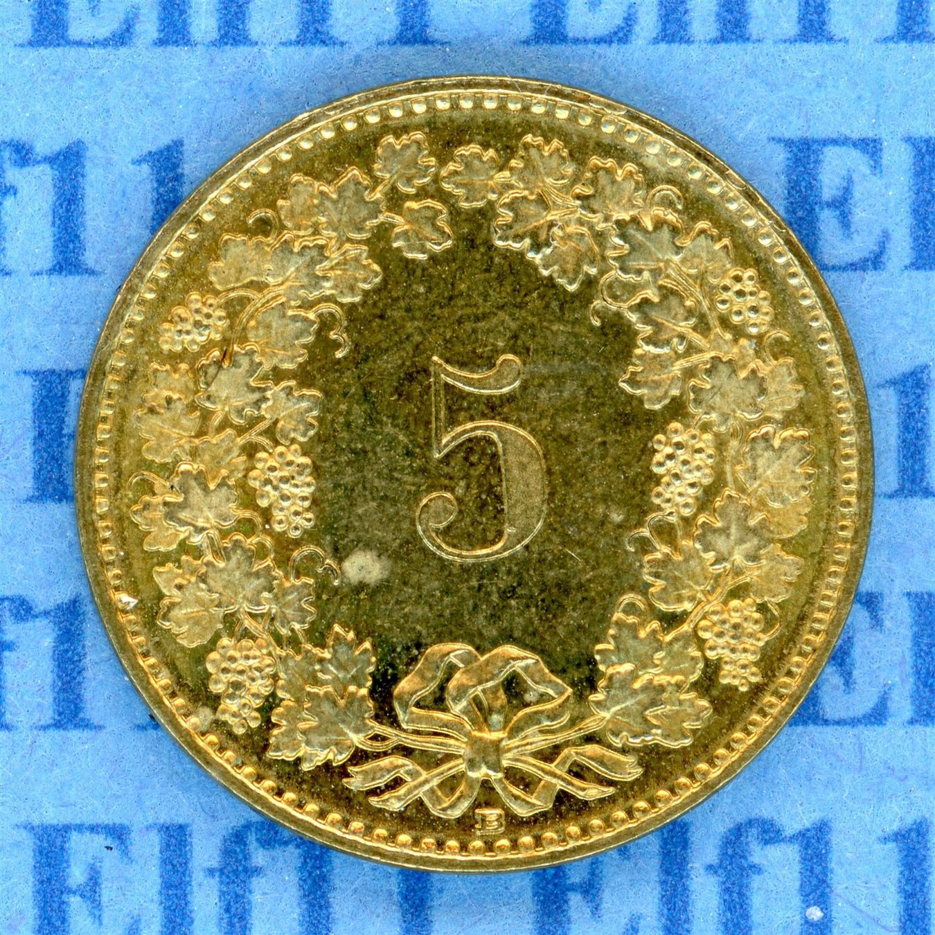 Tutti le monete: CHF___0.05 2015 -vz 5 Rappen – Usato da Widnau venduto da Elf11 1