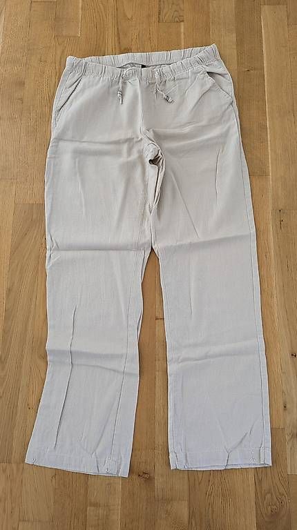 Pantalons: Leinenhose beige, Chiccorée M – D'occasion à Breitenbach par ani_tc2l