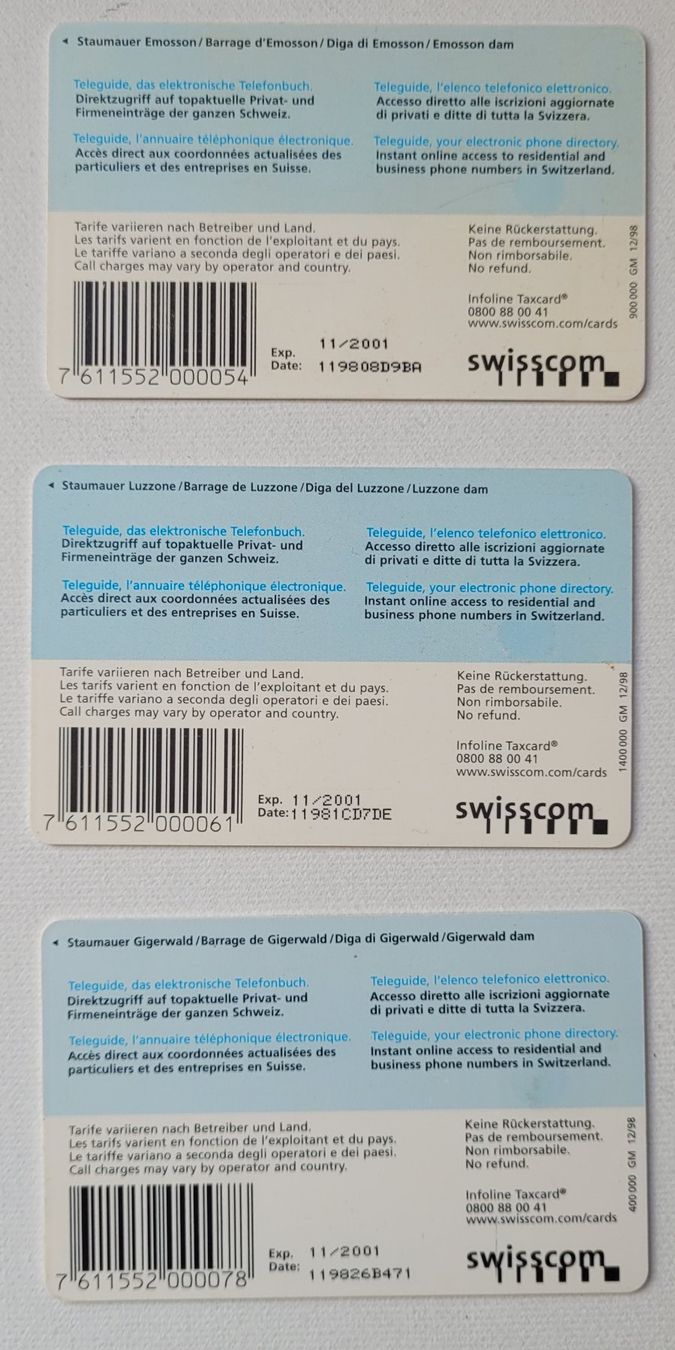 Swisscom Telefon- & Taxkarten: SWISSCOM - TAXCARDS – Gebraucht aus Neftenbach von Mador6 1